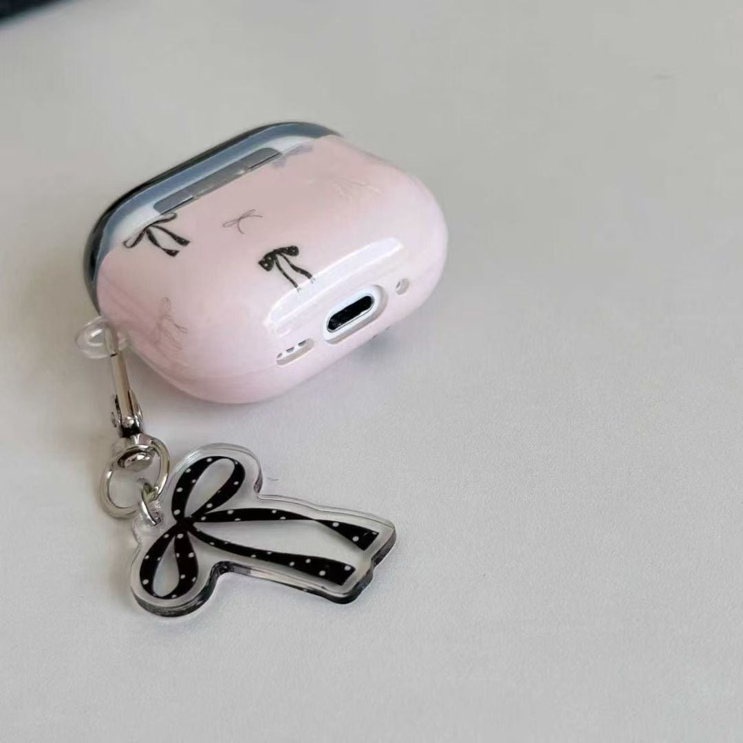 Pouzdro na sluchátka Pink Bow se stuhou