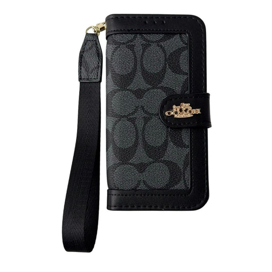 CO Luxury Pattern Wallet iPhone-fodral med korthållare och rem