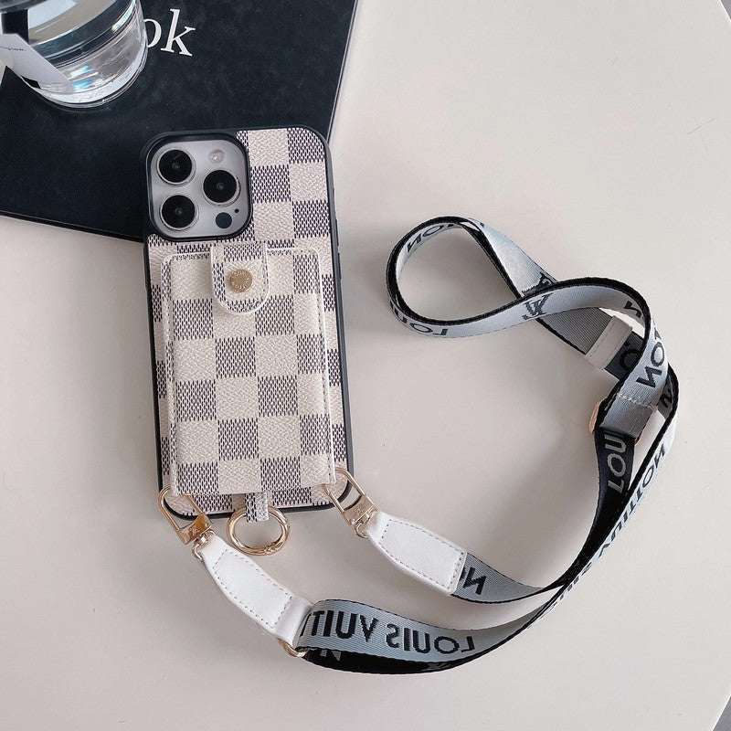 Luxusní taška na karty Classic Řetězové pouzdro na iPhone