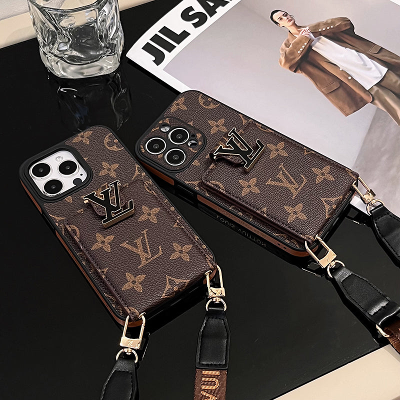 Luxusní pouzdro na iPhone Card Bag Řetízek