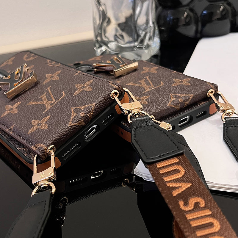 Luxusní pouzdro na iPhone Card Bag Řetízek
