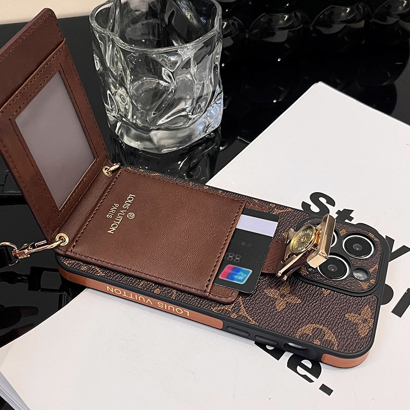 Luxusní pouzdro na iPhone Card Bag Řetízek