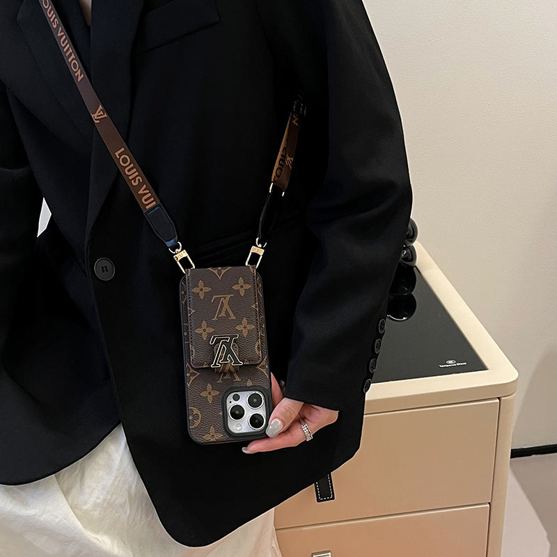 Luxusní pouzdro na iPhone Card Bag Řetízek