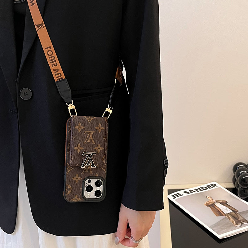 Luxusní pouzdro na iPhone Card Bag Řetízek