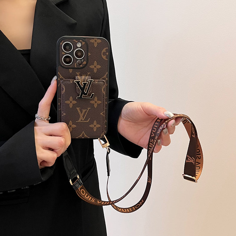 Luxusní pouzdro na iPhone Card Bag Řetízek