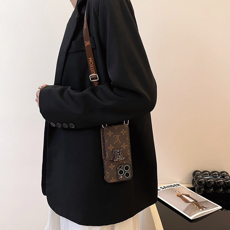 Luxusní pouzdro na iPhone Card Bag Řetízek