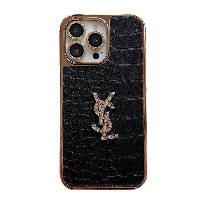 Skórzane etui na iPhone'a w kolorze różowego złota Saint Color