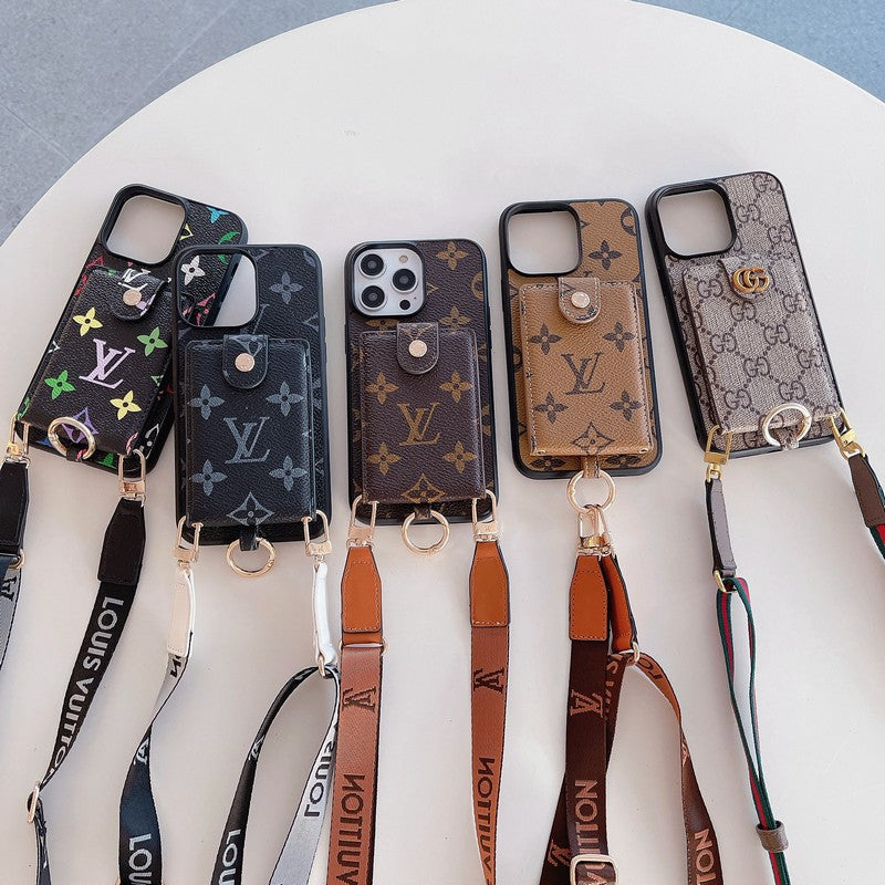 Luxusní taška na karty Classic Řetězové pouzdro na iPhone