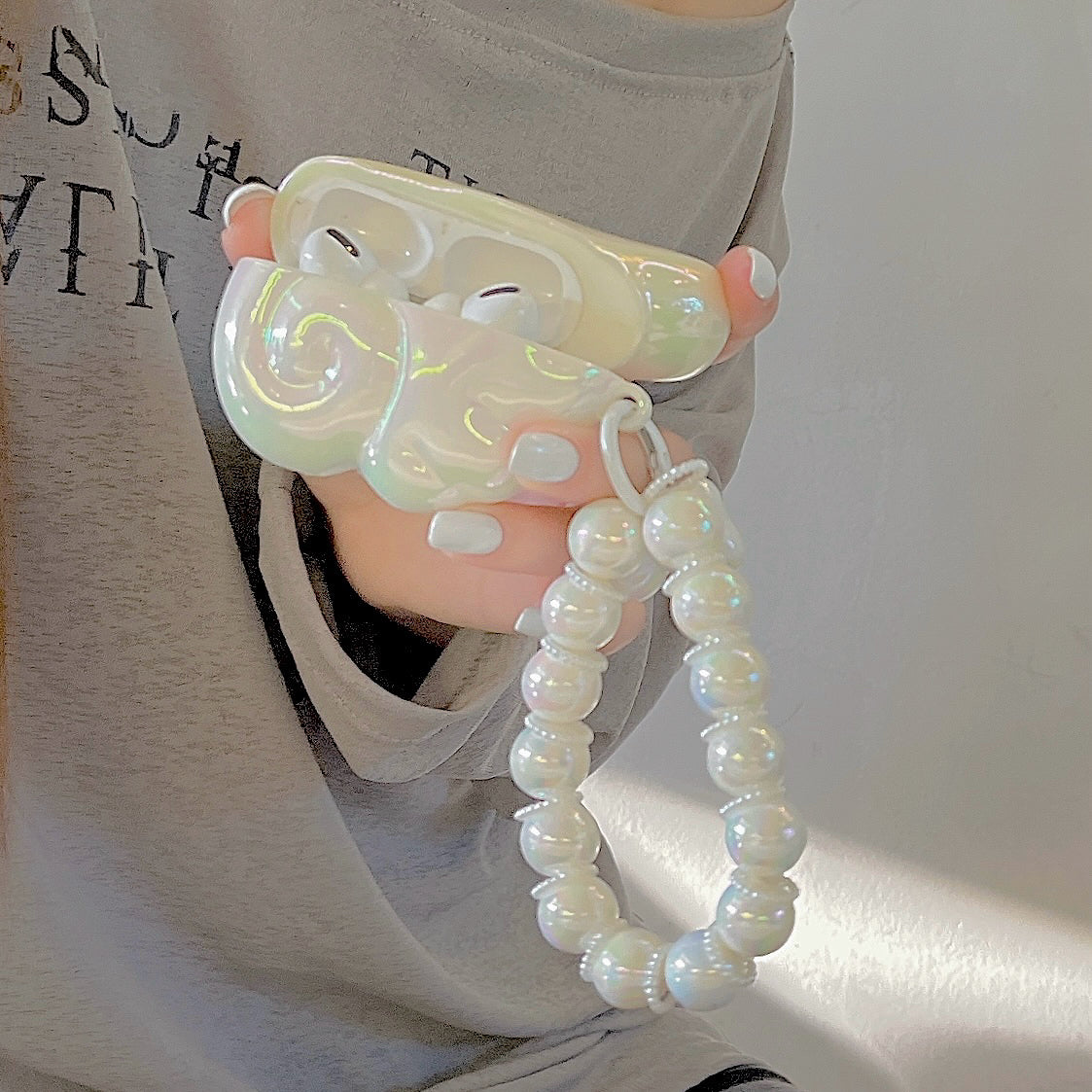 Angel Wing AirPods 케이스, 그리고 진주 & 비즈 참