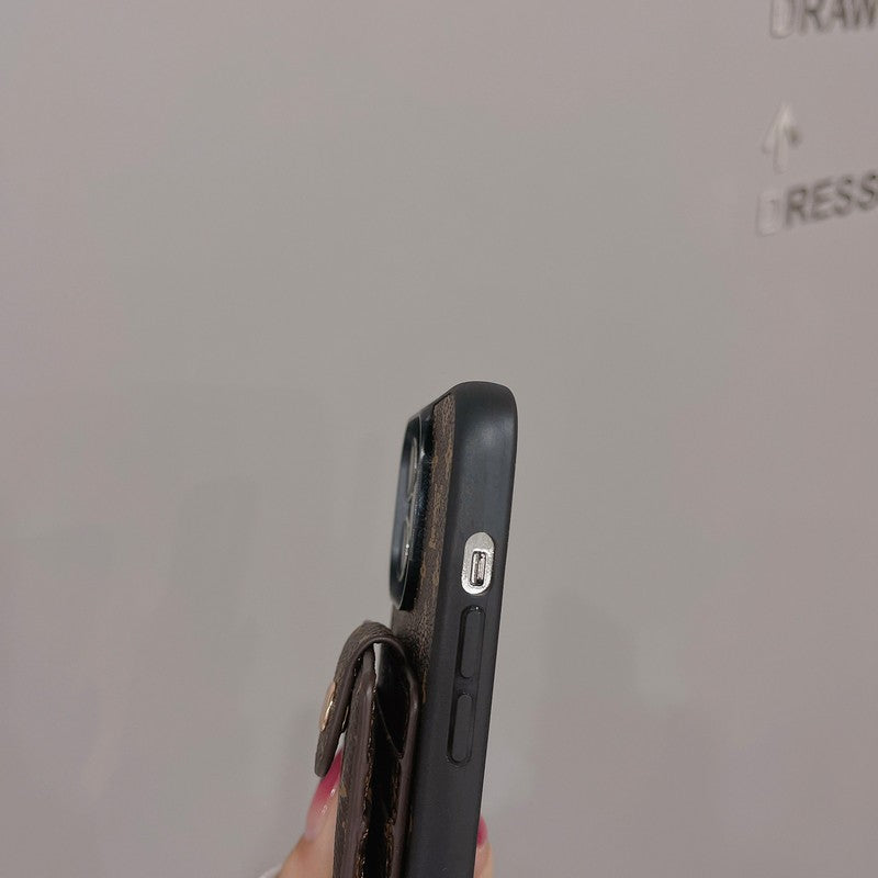 Luxusní Card Bag Klasické barevné pouzdro na iPhone