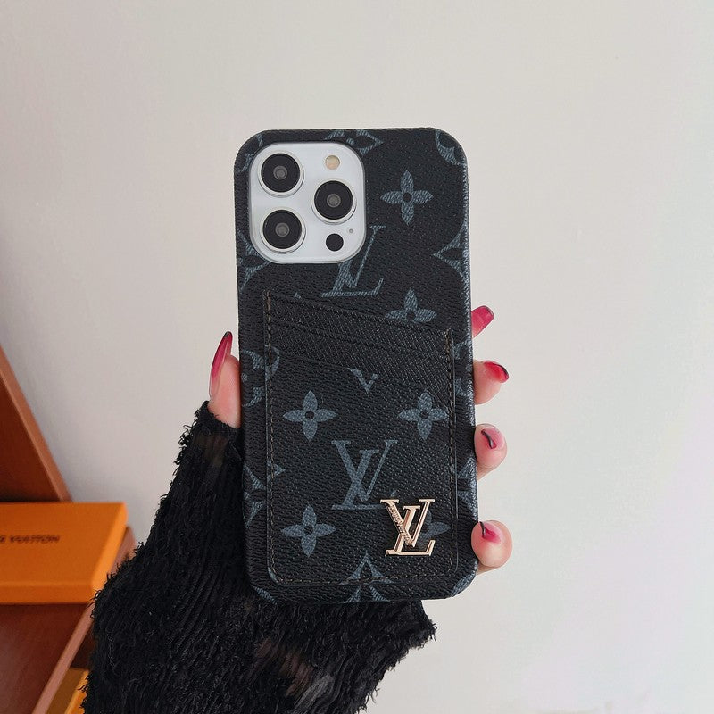 Luxusní Card Bag Klasické pouzdro na iPhone