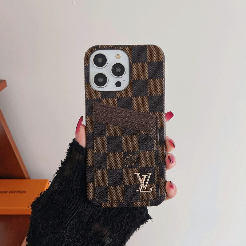 Luxusní Card Bag Klasické pouzdro na iPhone