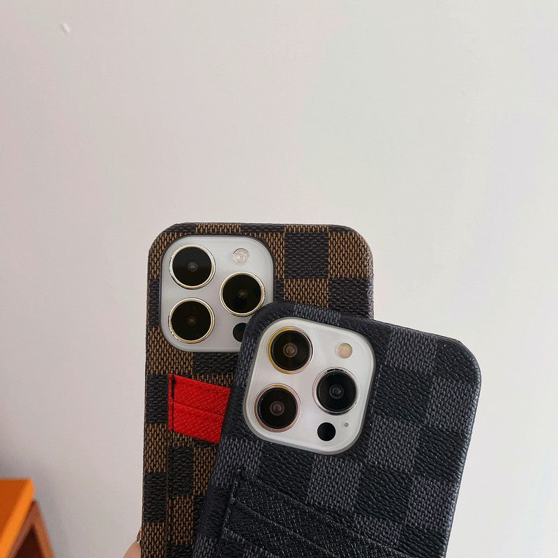 Luxusní Card Bag Klasické pouzdro na iPhone
