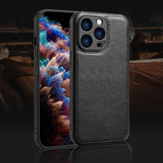 Prémiový Vintage kožený obal na iPhone – Soft Touch nárazuvzdorný ochranný kryt