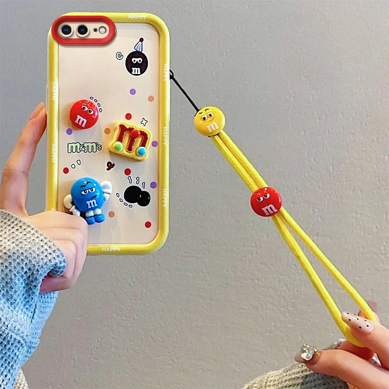 Custodia per telefono in pelliccia di Labubu Cartoon 3D per Samsung con custodia morbida in peluche Kuromi Toy