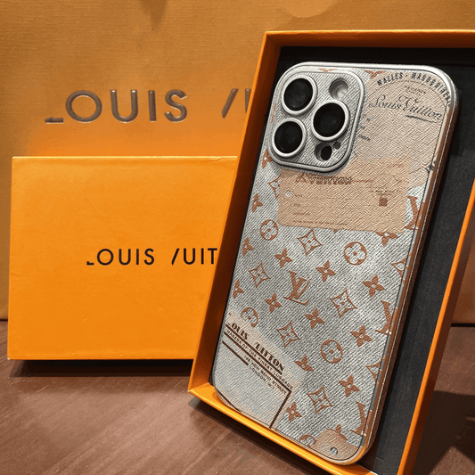 Vintage-Handyhülle aus Leder im Umschlag-Stil