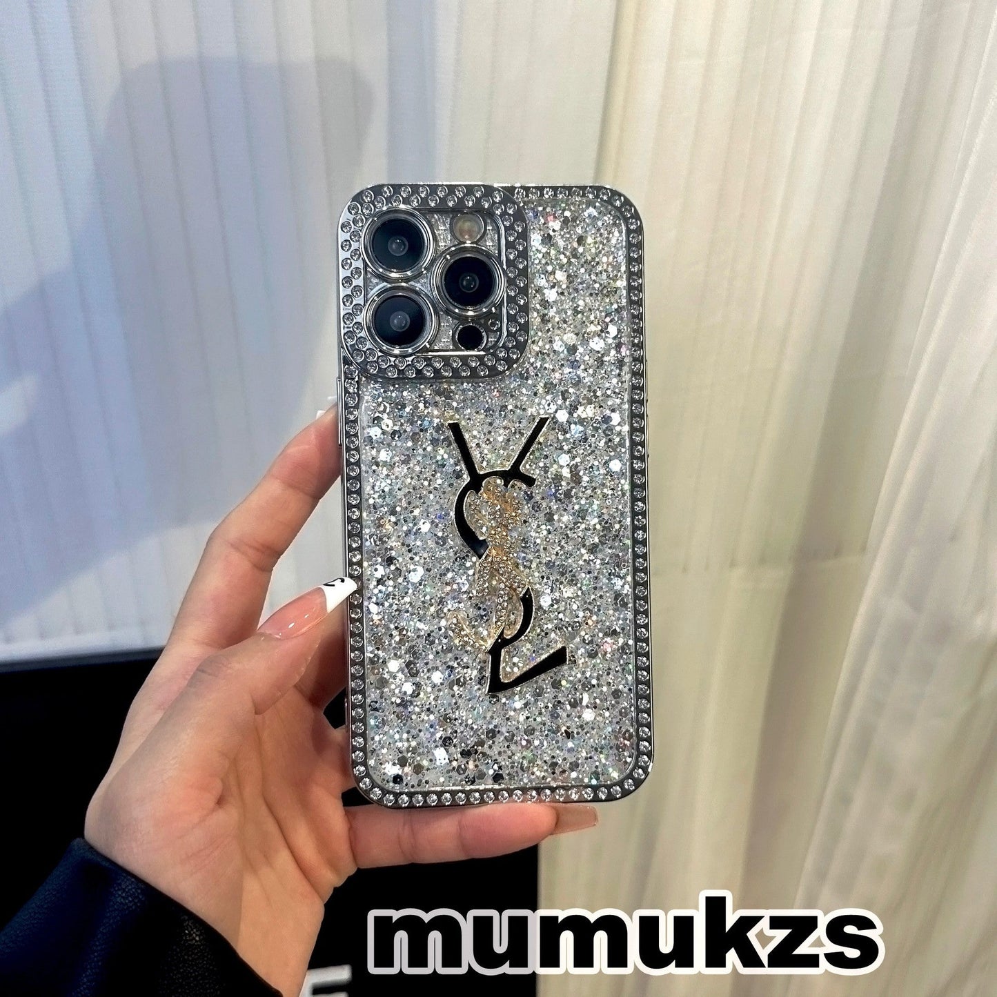 Luxusní třpytivé holografické pouzdro na iPhone Y - S - inspirované L – edice Diamond Shine