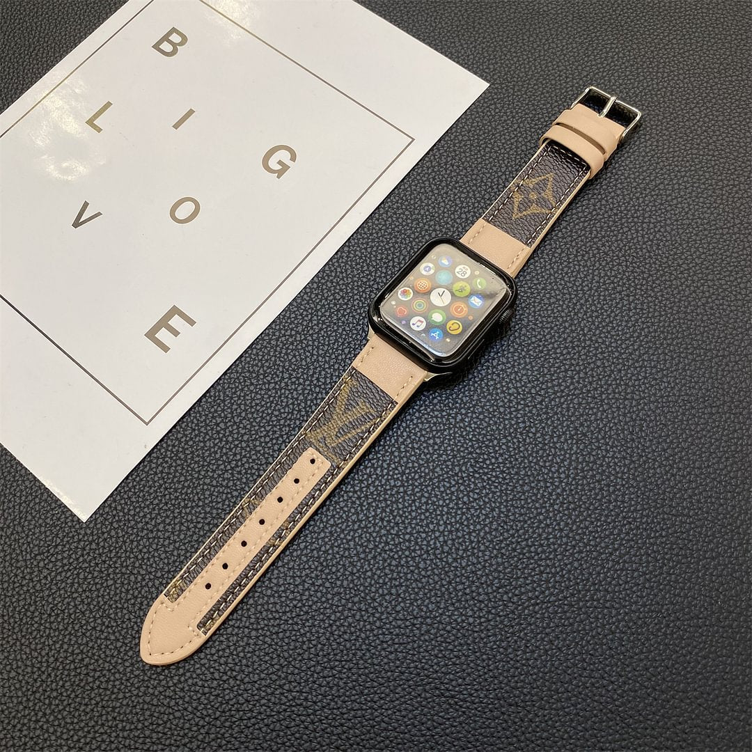 APPLE WATCH REM SØM MONOGRAM SKINN
