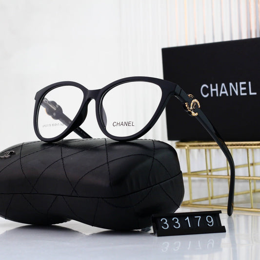 Brýle s diamantovým kovovým logem Cat-Eye