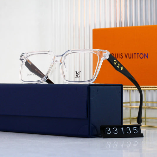 Neue quadratische Brille mit Metallrand