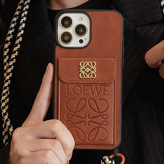 Loe korthållare iPhone läderfodral