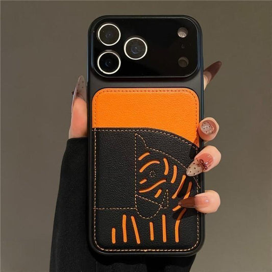 2026 Neue Premium-Leder-iPhone-Hülle mit Kartenfach – limitierte Auflage „Jahr des Pferdes“.