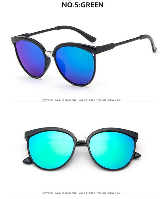 Gafas De Sol De marca De ojo De gato para mujer, Gafas De Sol De plástico De lujo, Gafas clásicas Retro Para exteriores, Gafas De Sol