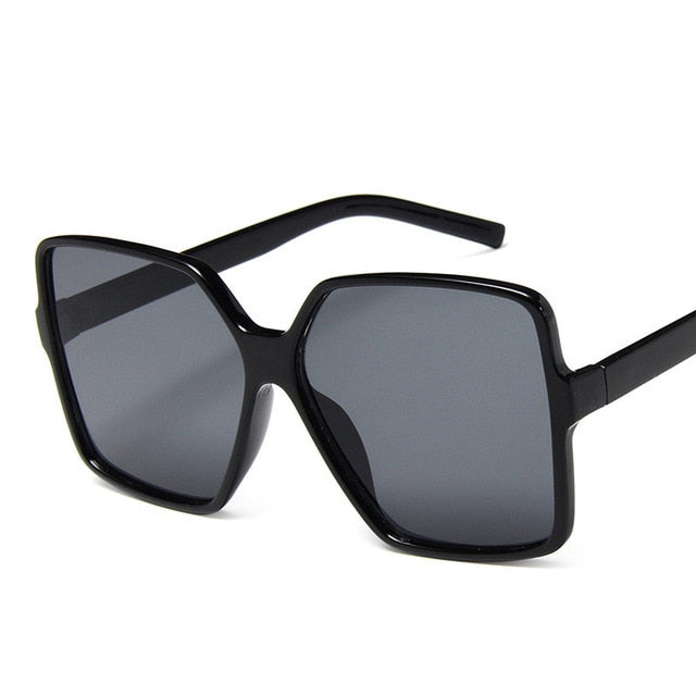 Higody Fashion Dámské nadměrné sluneční brýle Gradient Plast Značka Návrhář Dámské sluneční brýle UV400 lentes de sol mujer