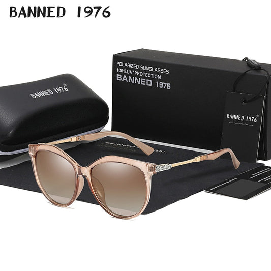 Neue Luxus HD Polarisierte Frauen Sonnenbrille Mode Runde Damen Vintage Marke Design katze auge frau Weibliche Sonnenbrille oculos
