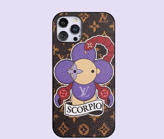 Scorpio Love Painted Pouzdro na iPhone vyrobené na zakázku
