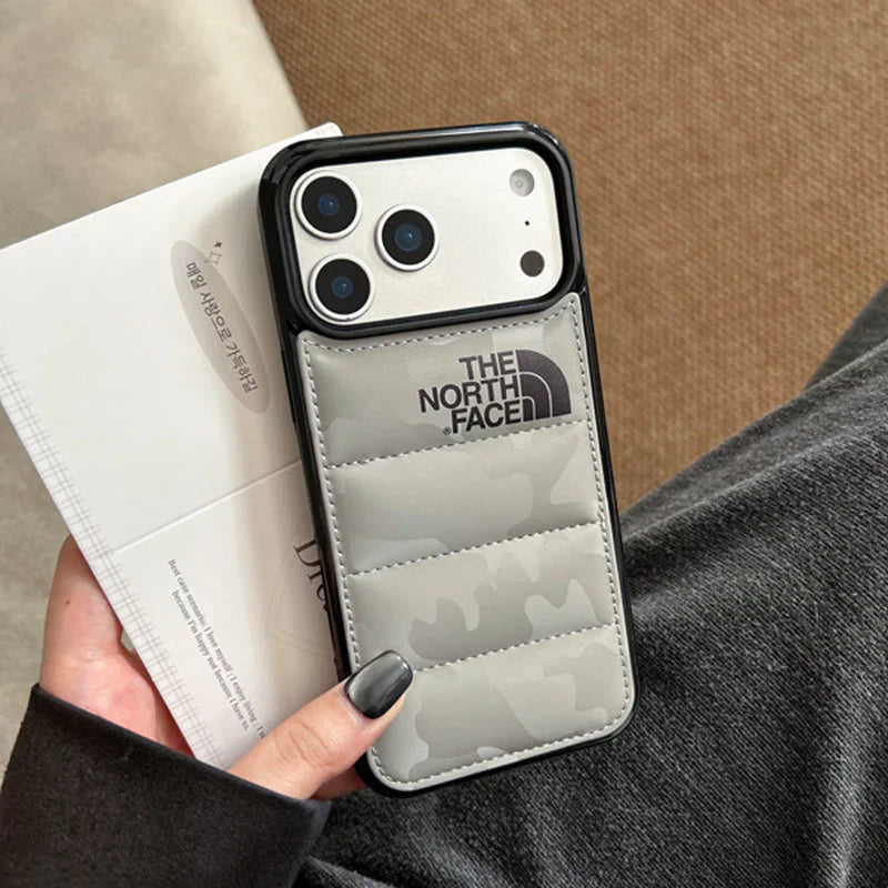 Stíl Puffer turraing-ionsú Cás iPhone Cosanta