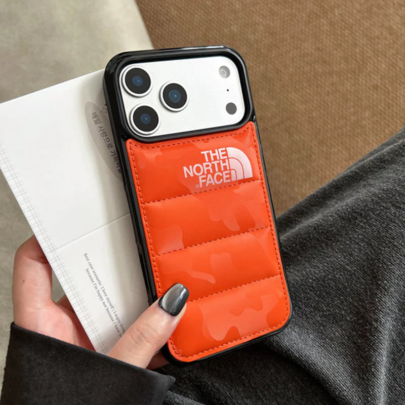 Stíl Puffer turraing-ionsú Cás iPhone Cosanta