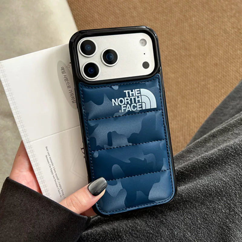 Stíl Puffer turraing-ionsú Cás iPhone Cosanta