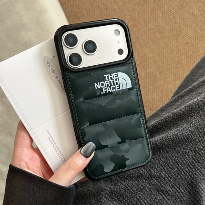 Stíl Puffer turraing-ionsú Cás iPhone Cosanta