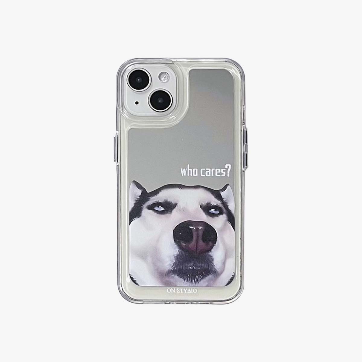 Zrcadlové pouzdro na iPhone | Pár koček & Dogs Who Cares (kupte 2 a získejte 50% slevu na jeden)