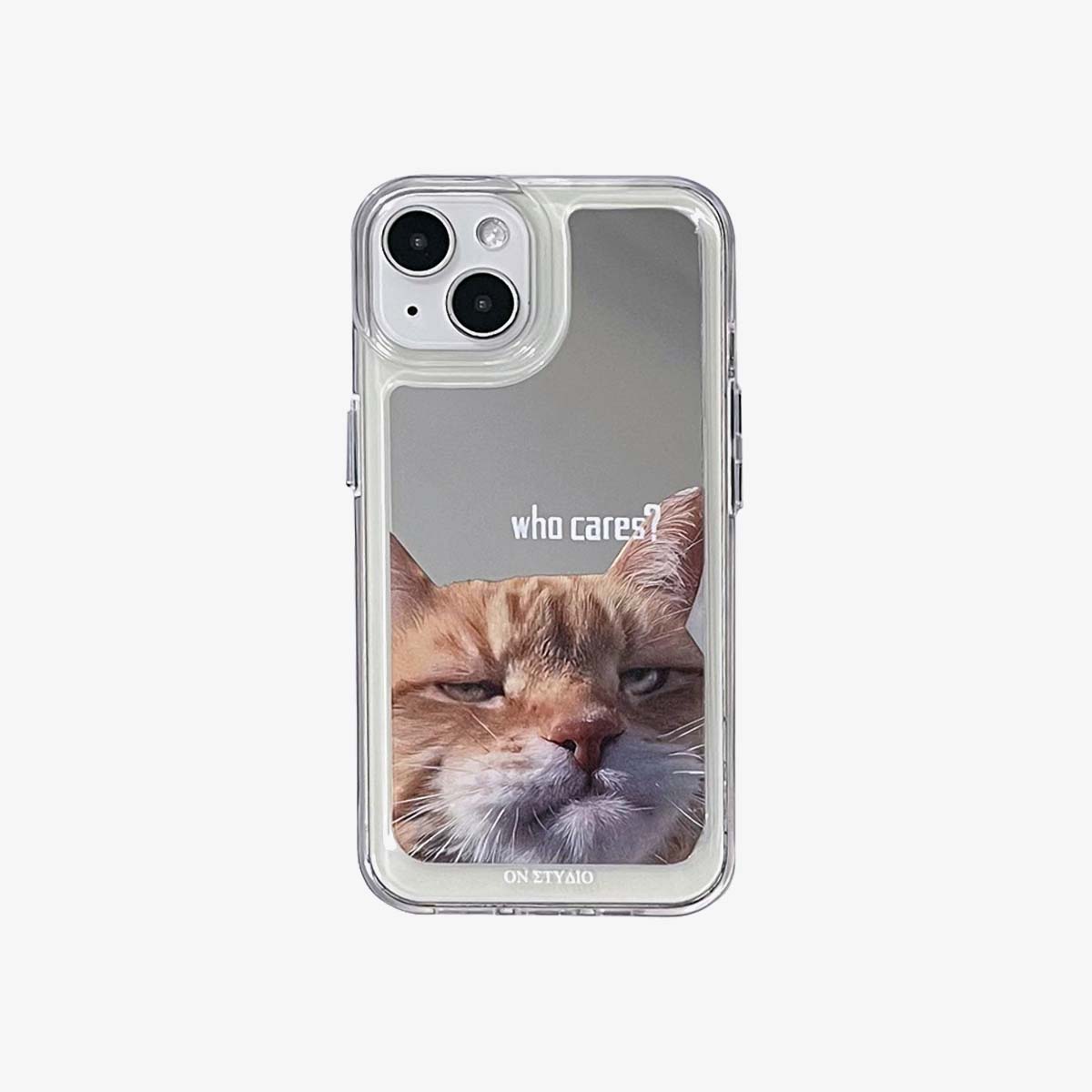 Zrcadlové pouzdro na iPhone | Pár koček & Dogs Who Cares (kupte 2 a získejte 50% slevu na jeden)