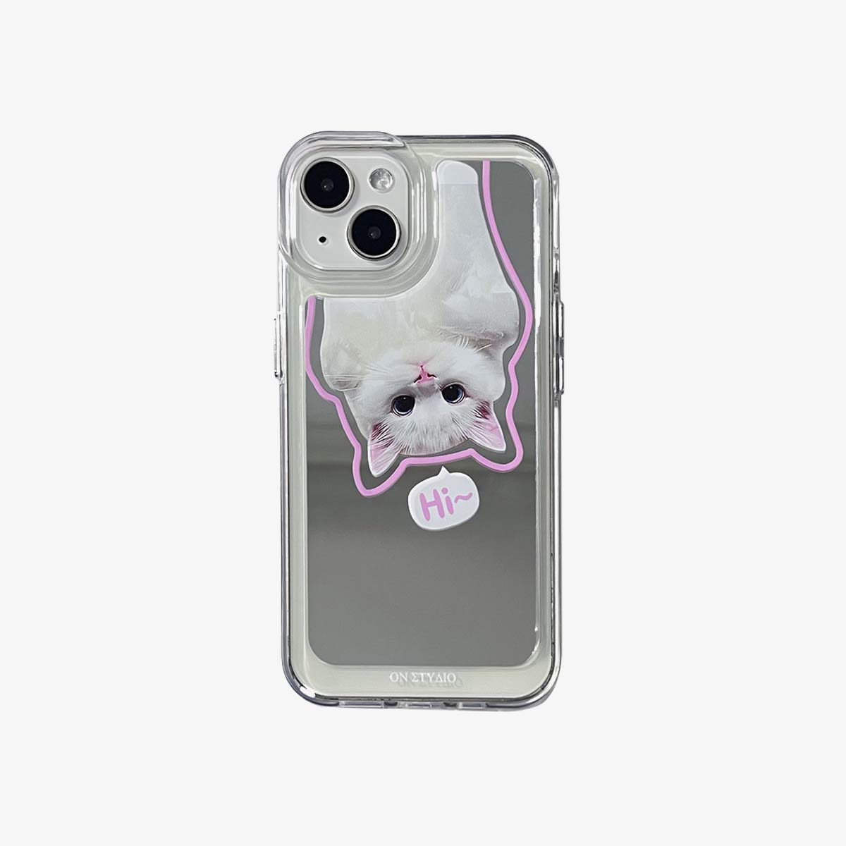 Zrcadlové pouzdro na iPhone | Couple Cats & Dogs Ahoj (kupte 2 a získejte 50% slevu na jeden)