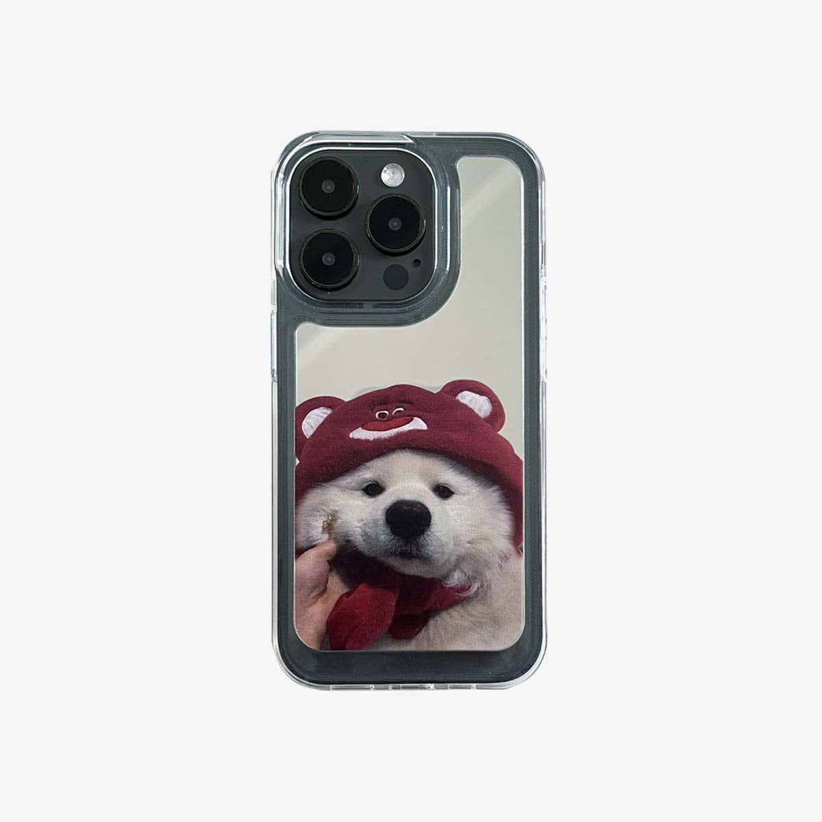 Zrcadlové pouzdro na iPhone | Pár samojedů (kupte 2 a získejte 50% slevu na jeden)